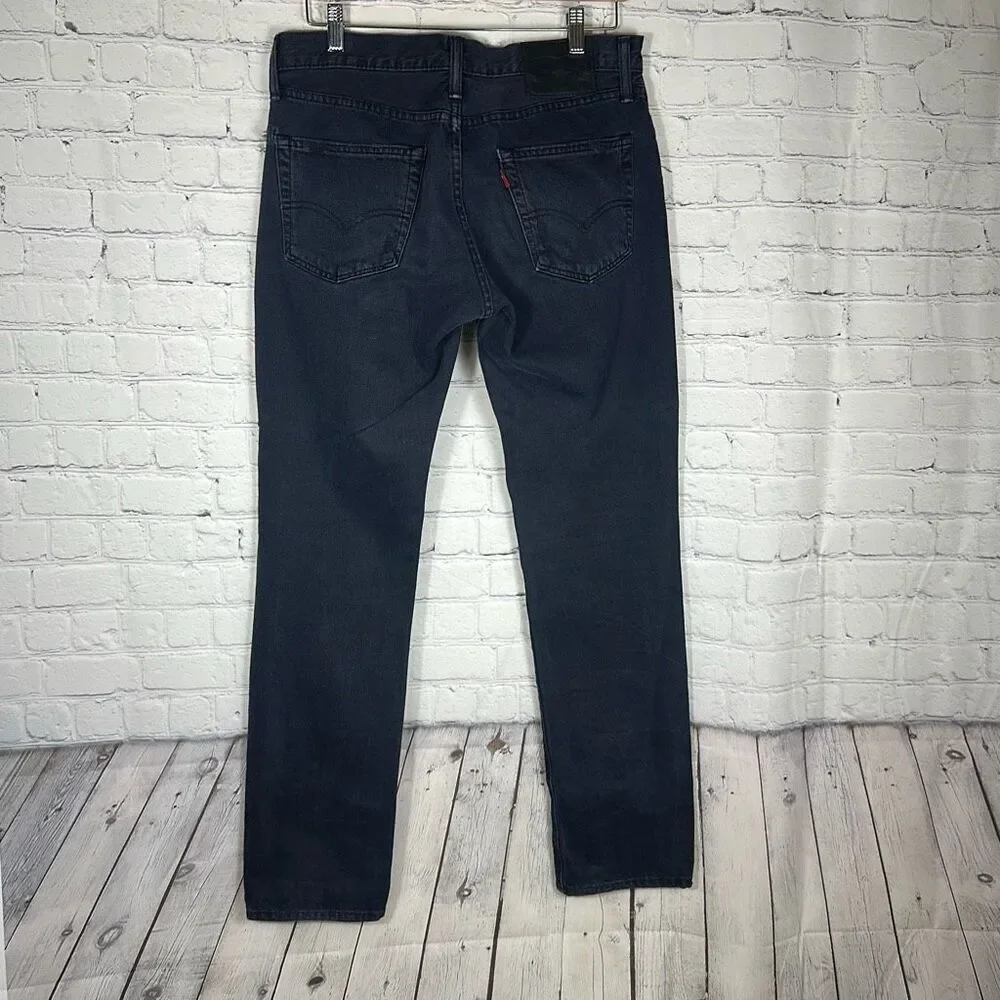 Levi’s Men’s 511 Black Slim Fit Distressed Destroyed Jeans‎ Denim size 32 x 32